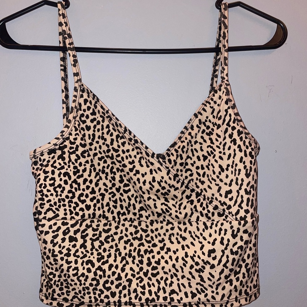 Cheetah print tank top